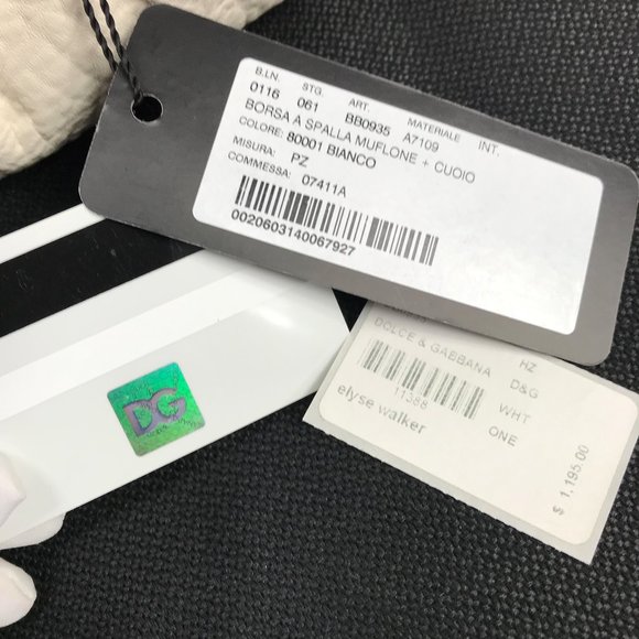 Auc New Dolce and Gabbana Deerskin Pleated Handbag - Picture 8 of 11